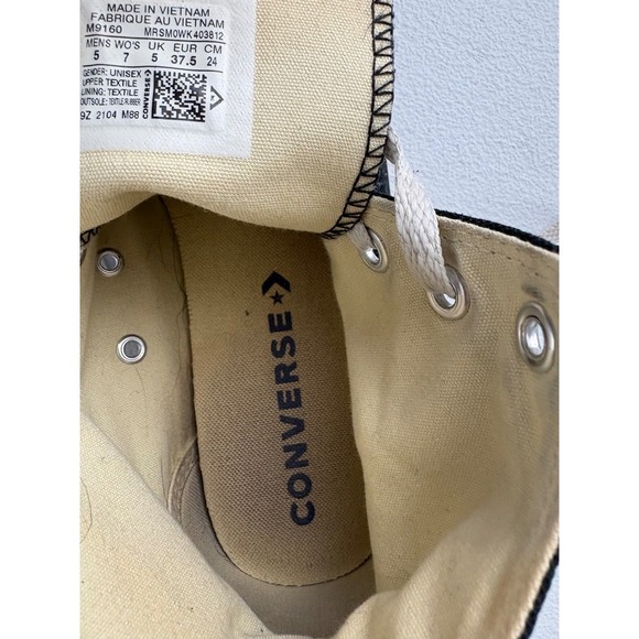 Converse Chuck Taylor All Star High Top Black Canvas Sneakers Unisex - Picture 7 of 7